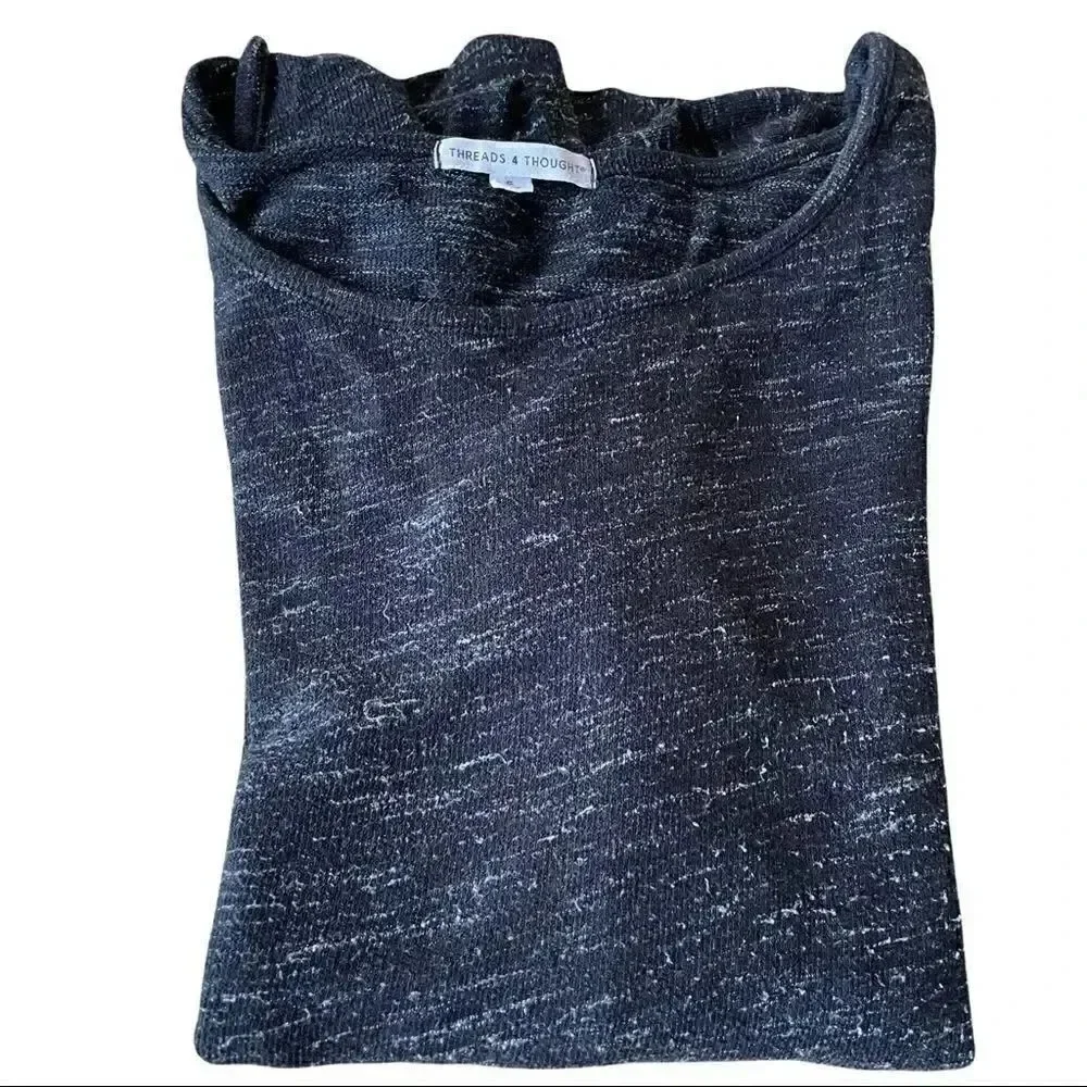 Threads 4 Thought Organic Cotton Long Sleeves Women’s Cut Out Top Sz Small #1420